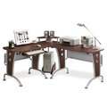 Techni Mobili CD-3806-M615 Mahogany L-Desk With Left Return TE441489